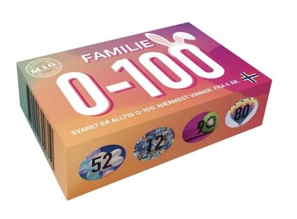 0-100 Mini Familie Brettspill 