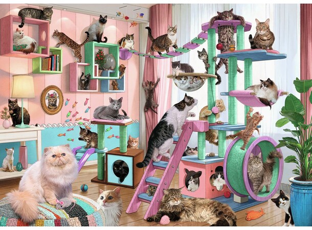 Cat Tree Heaven 1000 bitar Pussel Ravensburger Puzzle 