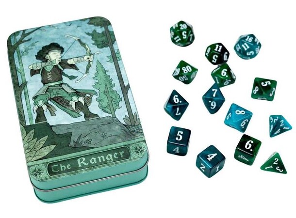 Character Class Dice Set - Ranger Beadle & Grimm - RPG Dice (14 stk) 