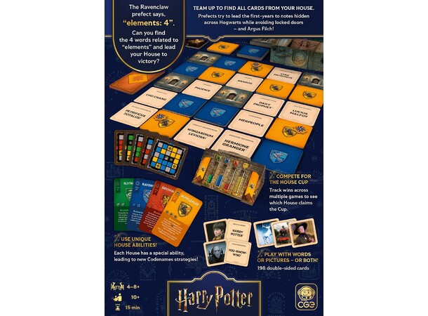 Codenames Back to Hogwarts Ordspill 