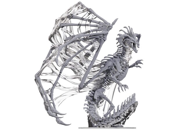 D&D Figur Nolzur Black Dracolich Nolzur's Marvelous Miniatures - Omålad 