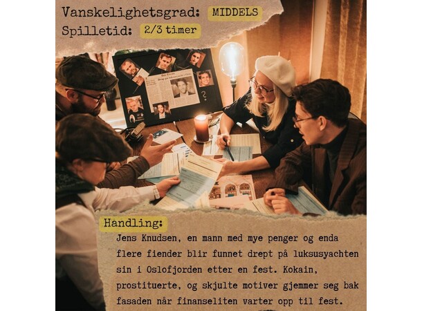 Detective for a Day Luksusyachten Drapet på Luksusyachten 