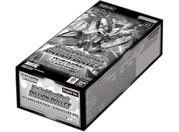 Digimon TCG Billion Bullet Display Digimon Card Game - Limited Card Pack 
