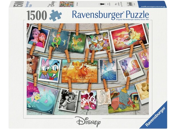 Disney Photographs 1500 biter Puslespill Ravensburger Puzzle 