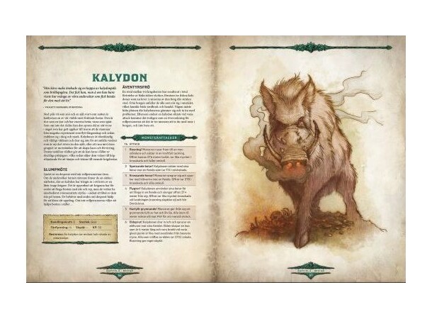 Drakar och Demoner Monsterboken - SVENSK 