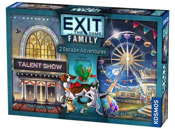 EXIT Family The Trophy Heist Brettspill Night at the Carnival 