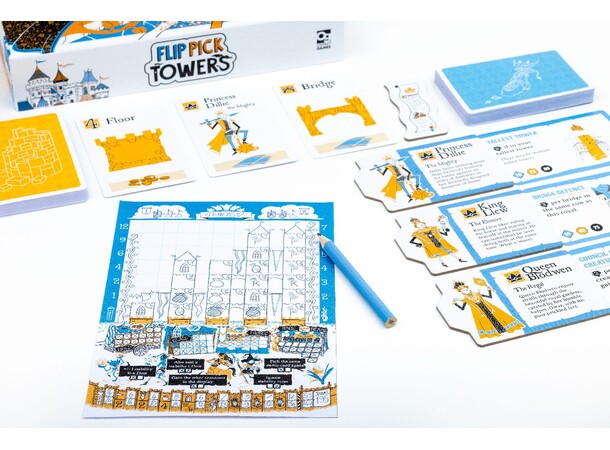 Flip Pick Towers Brädspel 