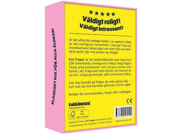 Kul frågor - SVENSK 