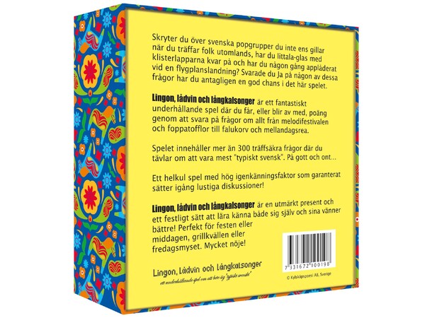 Lingon lådvin & Långkalsonger Partyspel Svensk utgåva 