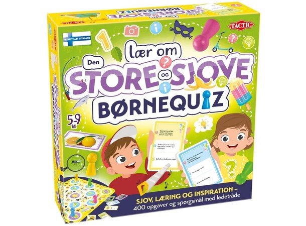 Lær om Store og Sjove Børnequiz - DANSK 