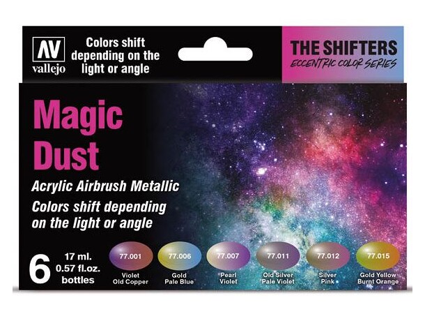 Magic Dust Paint Set - For Airbrush Vallejo Eccentric Colors 