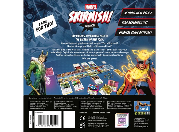 Marvel Skirmish in New York Brädspel 