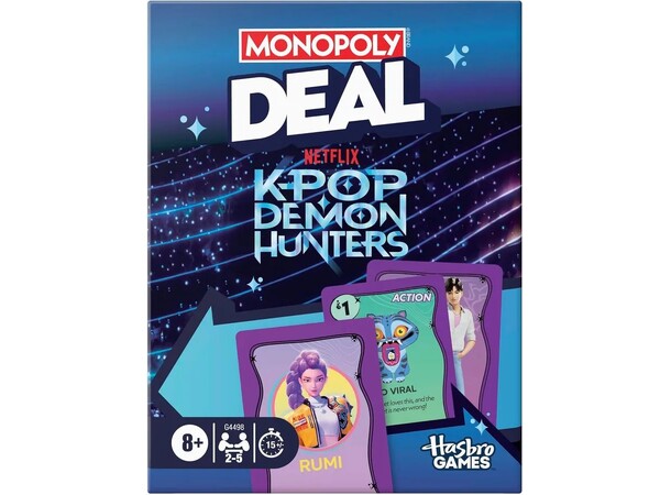 Monopoly Deal KPOP Demon Hunters SVENSK 