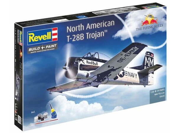 North American T-28B Trojan Gift Set Flying Bulls - Revell 1:48 Byggesett 