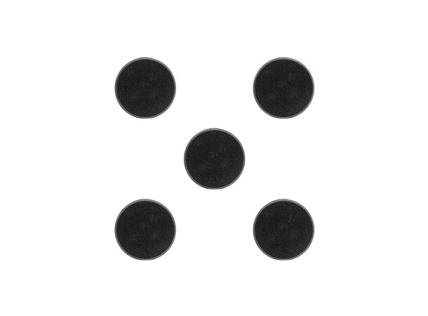Plastbaser Svart Round - 40mm (5 stk) Citadel 