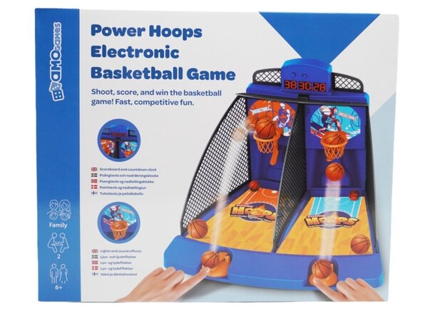 Power Hoops Electronic Basketball Game 