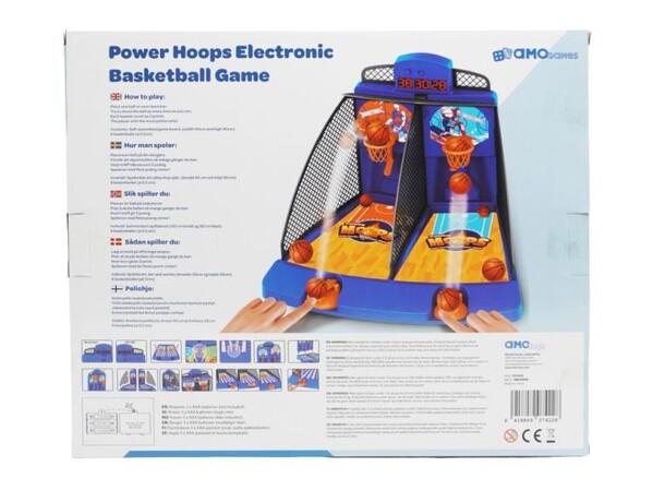 Power Hoops Electronic Basketball Game 