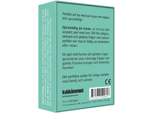 QuizNödig På resan - SVENSK 
