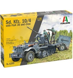 Sd Kfz 10/4 with FlaK 30 and crew Italeri 1:35 Byggesett