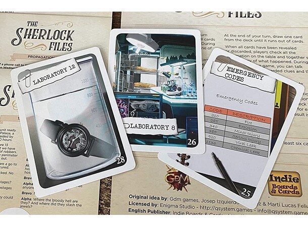 Sherlock Files Curious Capers Kortspel 