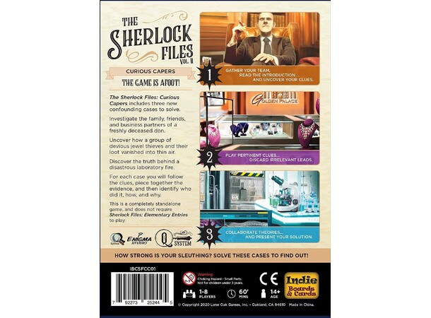 Sherlock Files Curious Capers Kortspill 