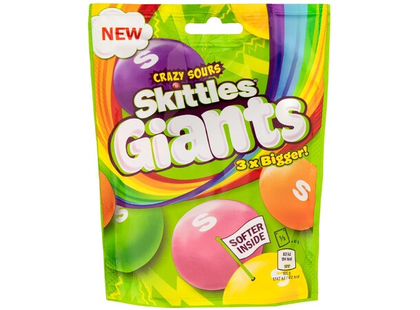 Skittles Giants Crazy Sours 132g 