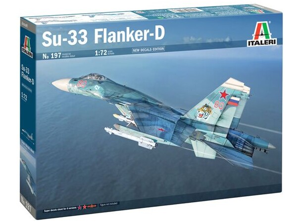 Su-33 Flanker-D Italeri 1:72 Byggesett 