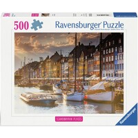 Sunset in Copenhagen 500 biter Puslespill - Ravensburger Puzzle
