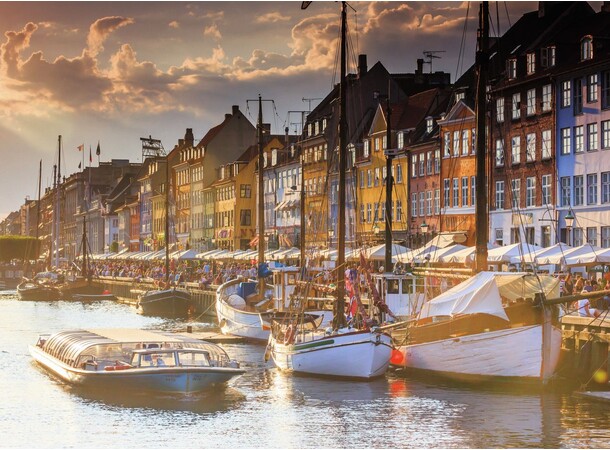 Sunset in Copenhagen 500 biter Puslespill - Ravensburger Puzzle 