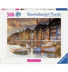 Sunset in Copenhagen 500 biter Puslespill - Ravensburger Puzzle