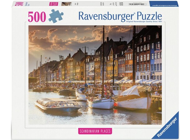 Sunset in Copenhagen 500 biter Puslespill - Ravensburger Puzzle 