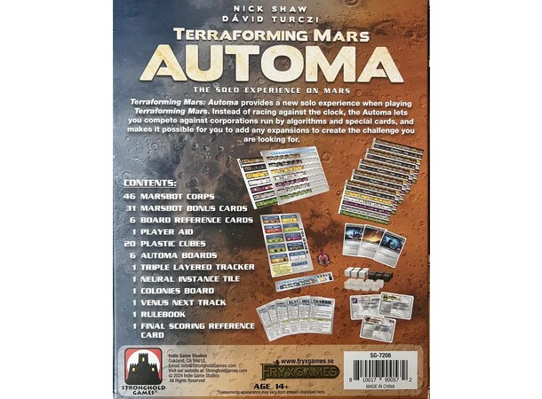 Terraforming Mars Automa Expansion Utvidelse til Terraforming Mars 