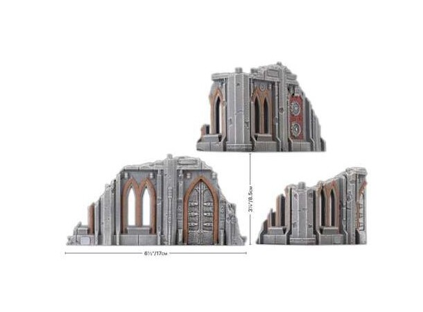 Terreng Hab Block Small Ruins Battlefield in a Box - Gothic Sector 