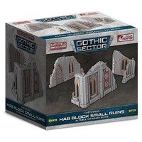 Terreng Hab Block Small Ruins Battlefield in a Box - Gothic Sector