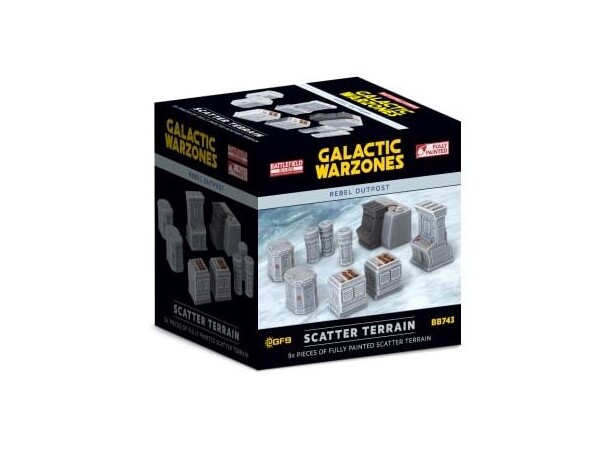 Terreng Rebel Outpost Scatter Terrain Battlefield in a Box - Galactic Warzones 