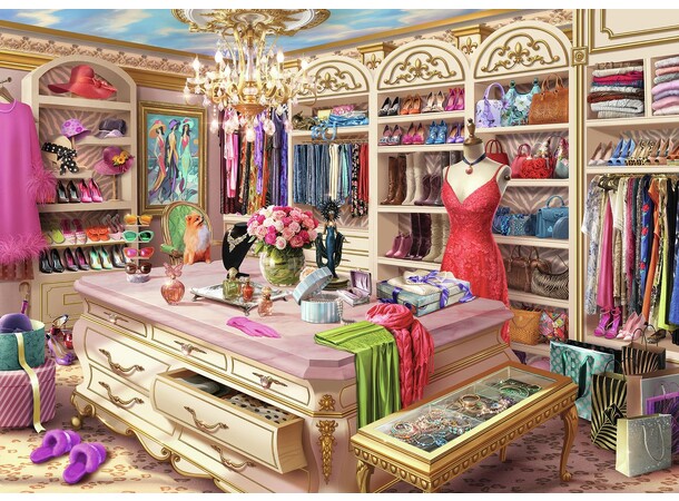 The Coveted Closet 1000 bitar Pussel Ravensburger Puzzle 