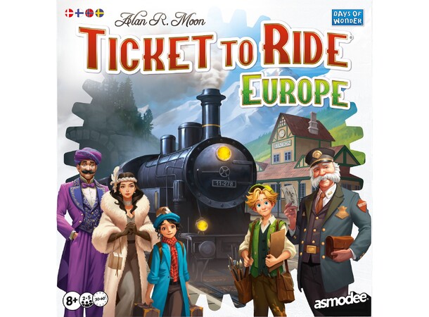 Ticket to Ride Europe Brettspill Refresh 2026 norsk utgave 