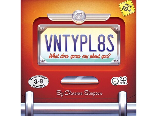 VNTYPL8S Partyspill Vanity Plates 