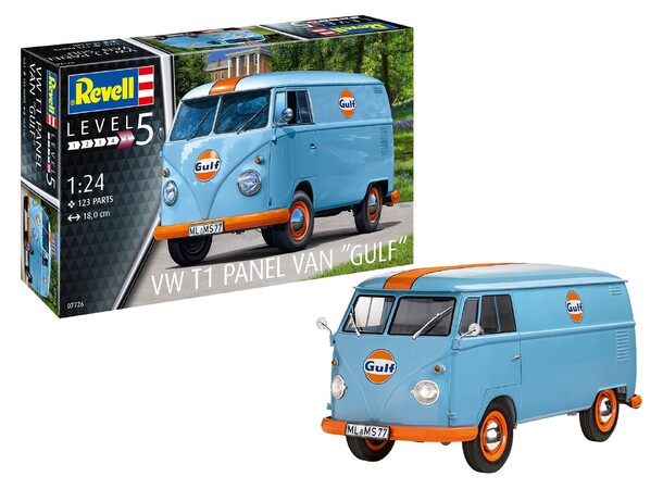 VW T1 Panel Van Gulf Revell 1:24 Byggsats 