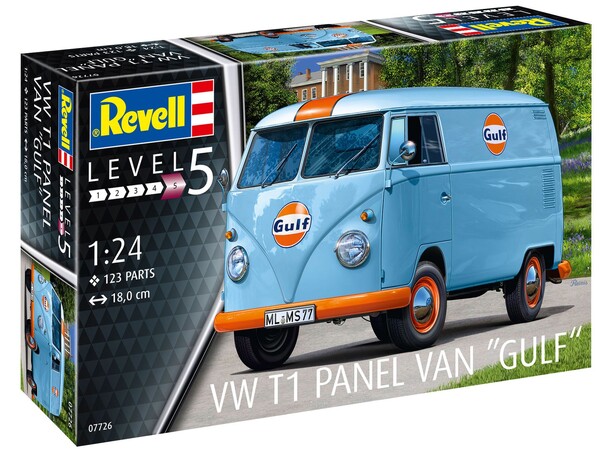 VW T1 Panel Van Gulf Revell 1:24 Byggsats 