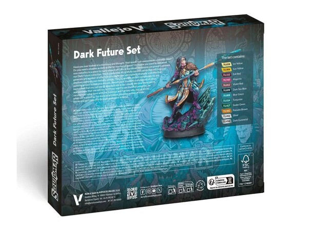 Vallejo Dark Future Paint Set Squidmar Miniatures 