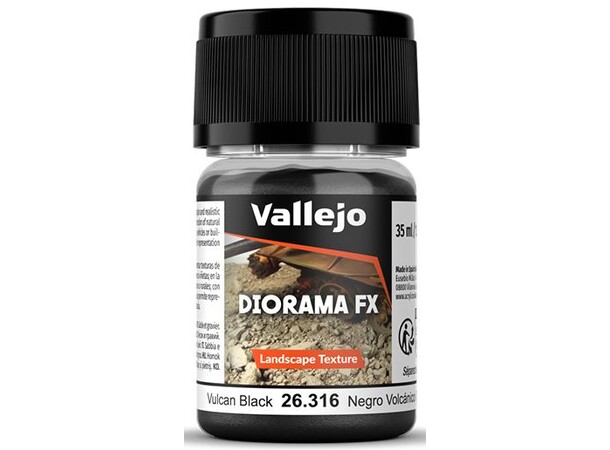 Vallejo Diorama FX Vulcan Blac 0,1-0,6mm Landscape Texture - 35ml 