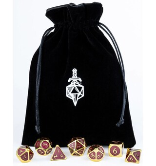 Velvet Dice Bag - Svart Fanroll