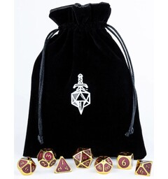 Velvet Dice Bag - Svart Fanroll