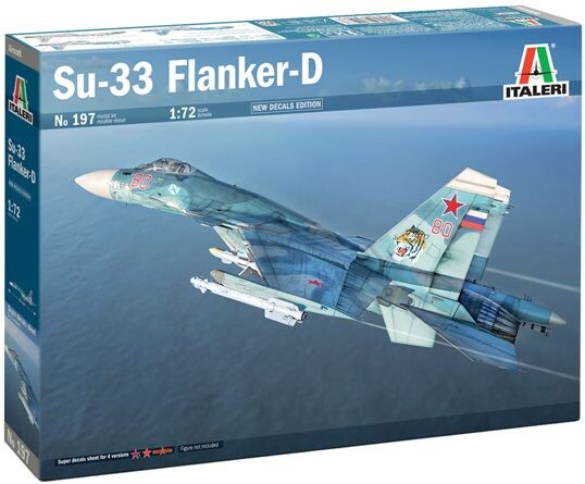 Su-33 Flanker-D Italeri 1:72 Byggesett
