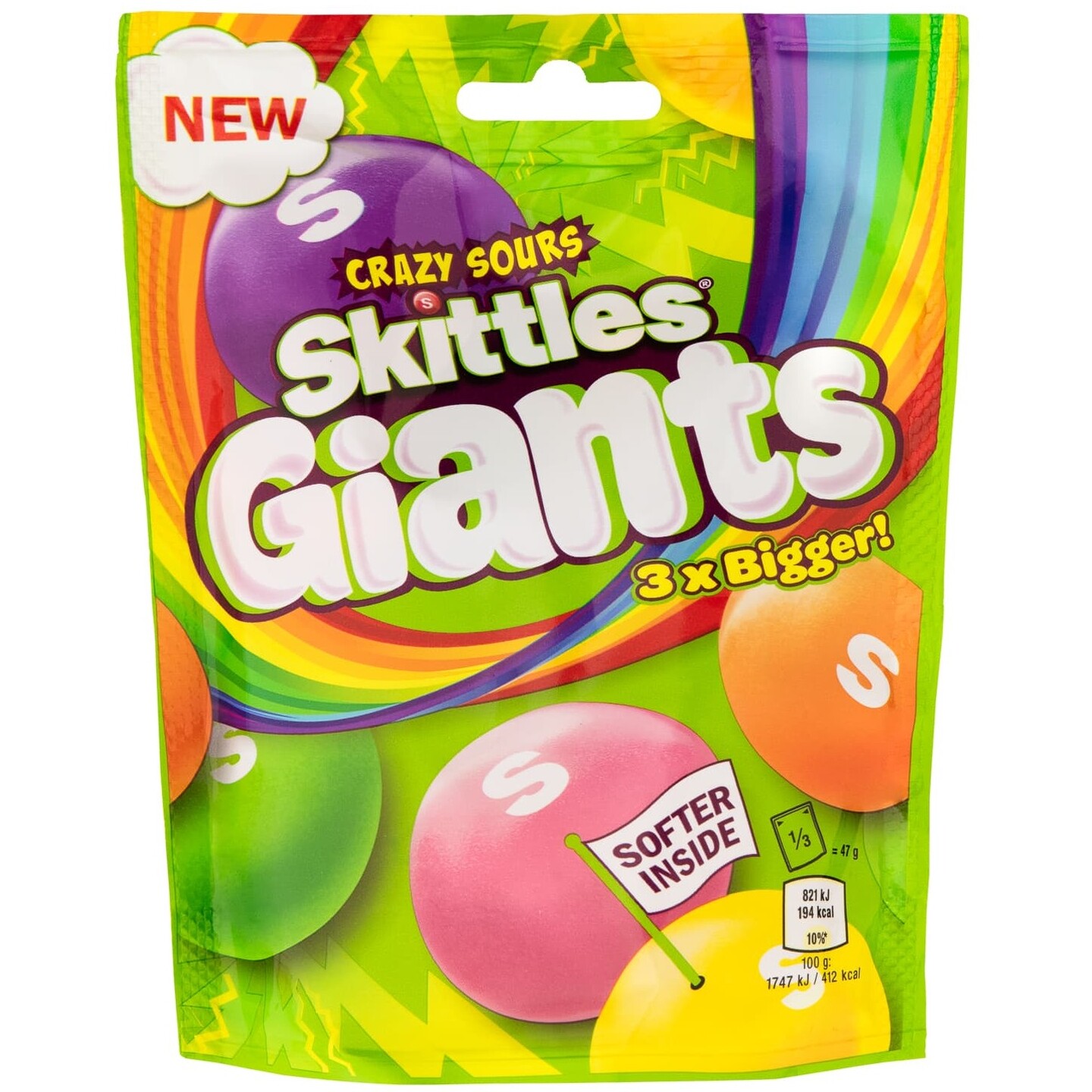 Skittles Giants Crazy Sours 132g
