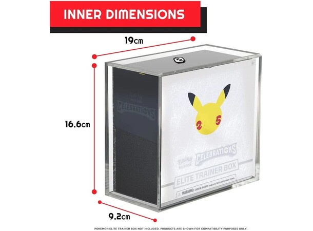 Acrylic Case for Elite Trainer Box (ETB) Evoretro 
