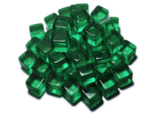 Acrylic Cube Tokens - Green Green Stuff World