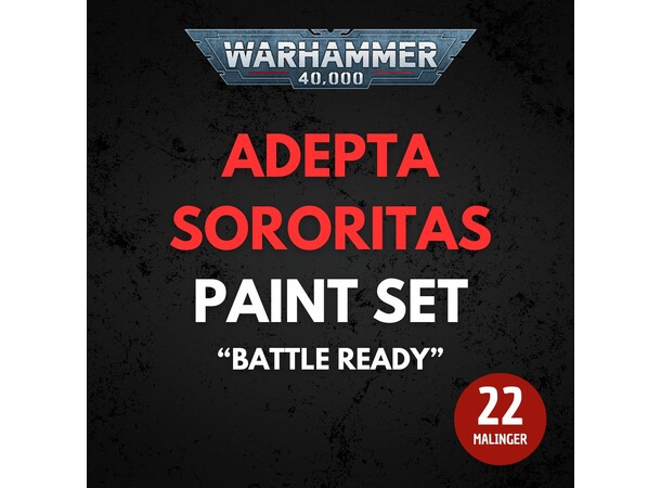 Adepta Sororitas Paint Set Warhammer 40K - Battle Ready 