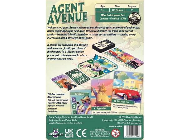 Agent Avenue Brettspill - Engelsk 
